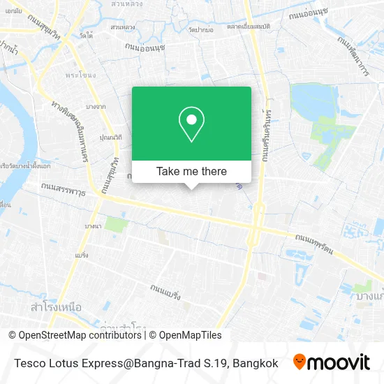 Tesco Lotus Express@Bangna-Trad S.19 map