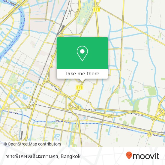 ทางพิเศษเฉลิมมหานคร map