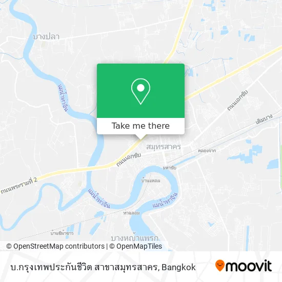 บ.กรุงเทพประกันชีวิต สาขาสมุทรสาคร map