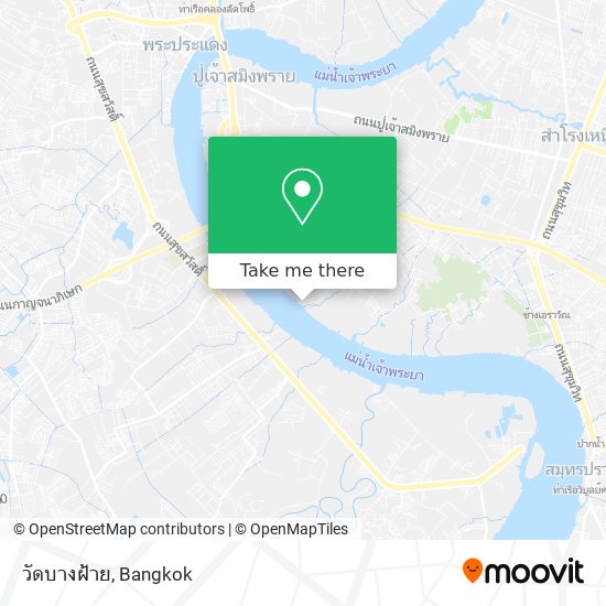 วัดบางฝ้าย map