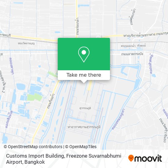 Customs Import Building, Freezone Suvarnabhumi Airport map