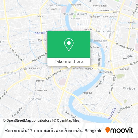 ซอย ตากสิน17 ถนน สมเด็จพระเจ้าตากสิน map