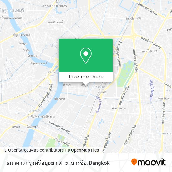 ธนาคารกรุงศรีอยุธยา สาขาบางซื่อ map