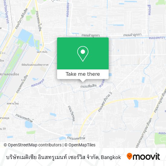 บริษัทเมดิเซีย อินสทรูเมนท์ เซอร์วิส จำกัด map