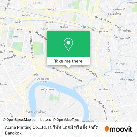 Acme Printing Co.,Ltd. | บริษัท แอคมี พรินติ้ง จำกัด map