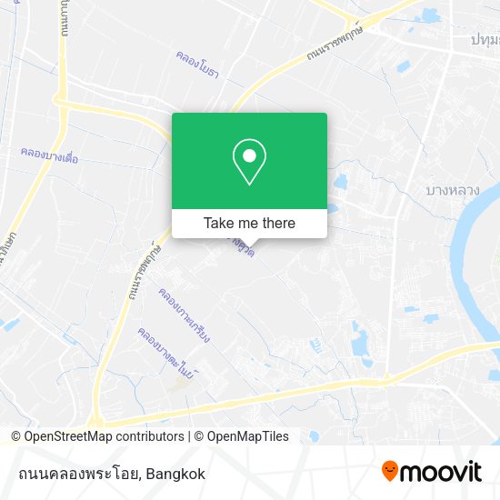 ถนนคลองพระโอย map
