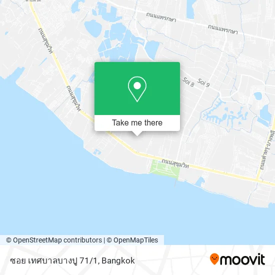 ซอย เทศบาลบางปู 71/1 map