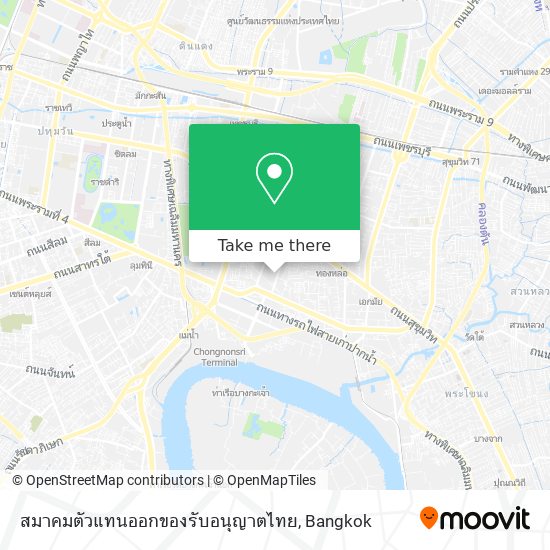 สมาคมตัวแทนออกของรับอนุญาตไทย map