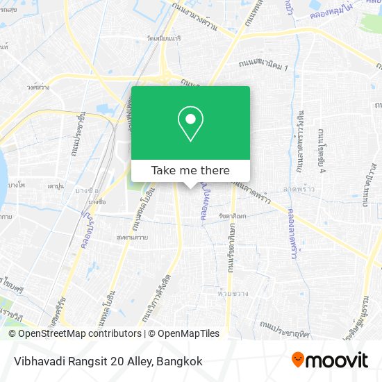 Vibhavadi Rangsit 20 Alley map