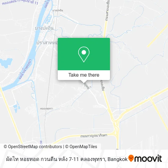 ผัดไท หอยทอด กวนตีน หลัง 7-11 คลองพุทรา map
