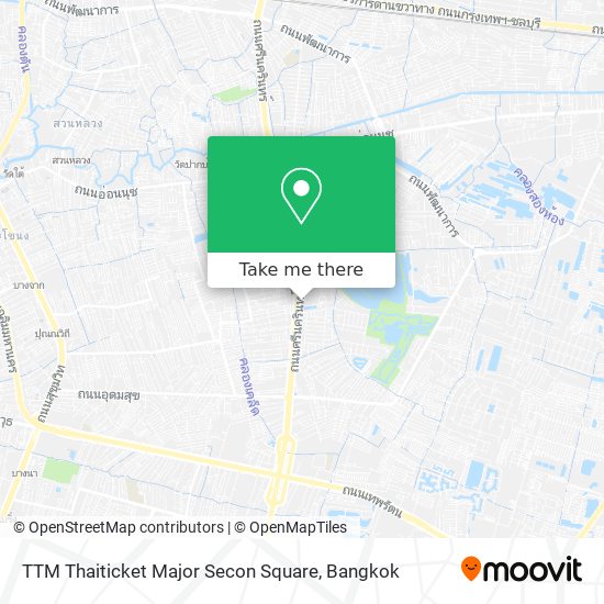 TTM Thaiticket Major Secon Square map