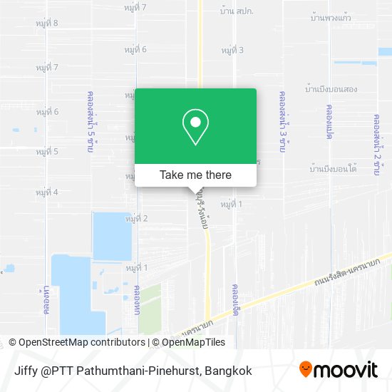 Jiffy @PTT Pathumthani-Pinehurst map