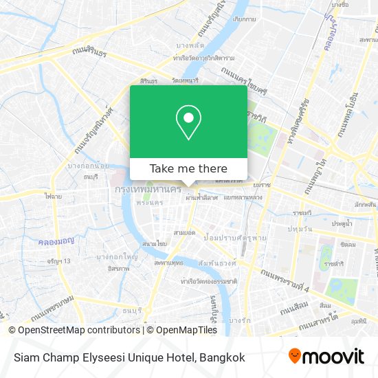 Siam Champ Elyseesi Unique Hotel map