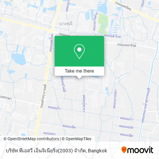 บริษัท ทีเอสวี เอ็นจิเนียริ่ง(2003) จำกัด map
