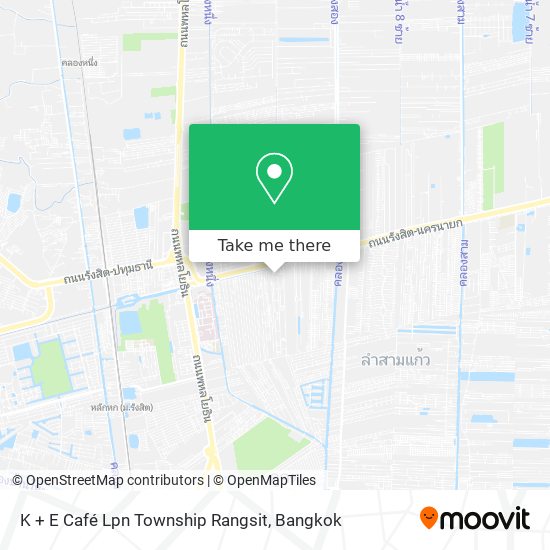 K + E Café Lpn Township Rangsit map