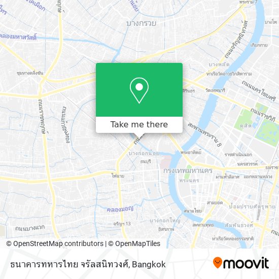 ธนาคารทหารไทย จรัลสนิทวงศ์ map