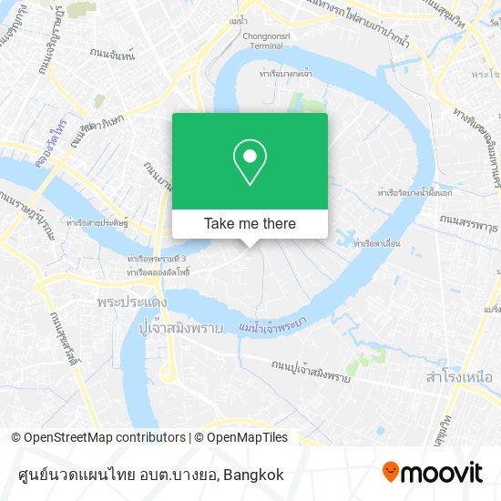ศูนย์นวดแผนไทย อบต.บางยอ map