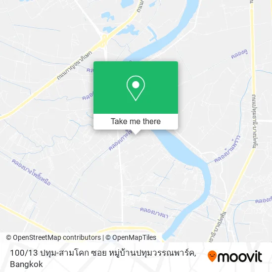 100 / 13 ปทุม-สามโคก ซอย หมู่บ้านปทุมวรรณพาร์ค map