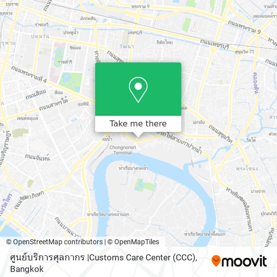 ศูนย์บริการศุลกากร |Customs Care Center (CCC) map