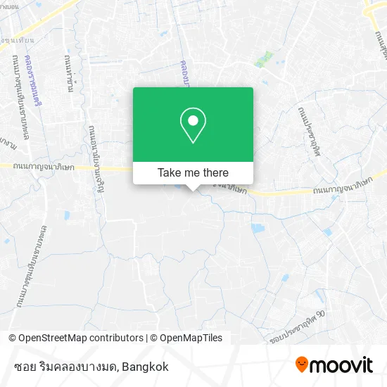 ซอย ริมคลองบางมด map