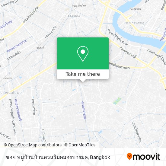 ซอย หมู่บ้านบ้านสวนริมคลองบางมด map