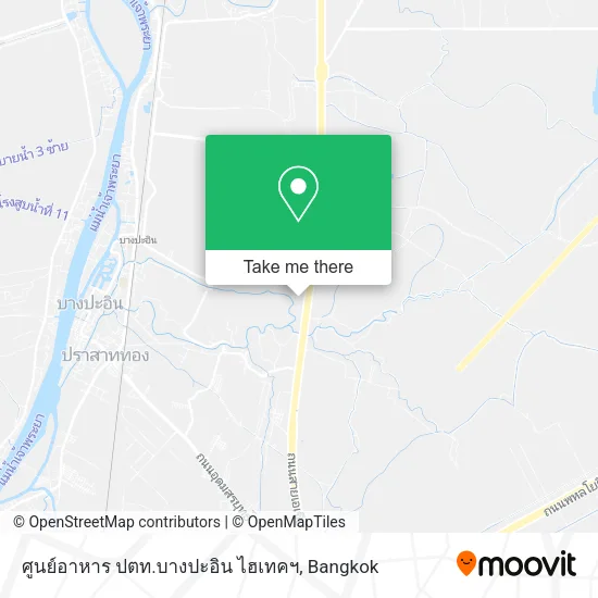 ศูนย์อาหาร ปตท.บางปะอิน ไฮเทคฯ map