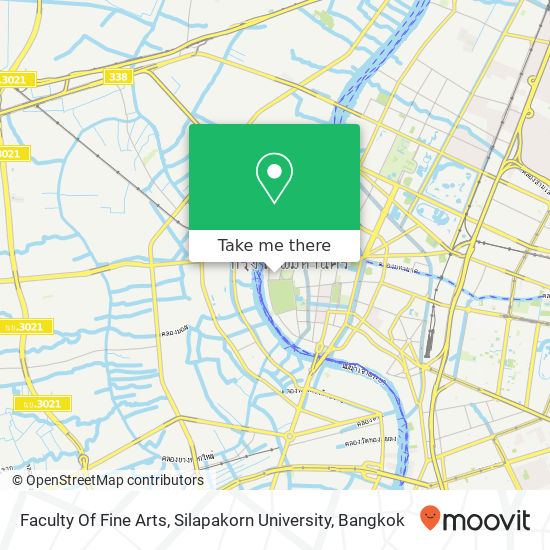 Faculty Of Fine Arts, Silapakorn University map