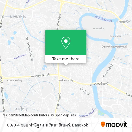 100 / 3-4 ซอย ท่าอิฐ ถนนรัตนาธิเบศร์ map
