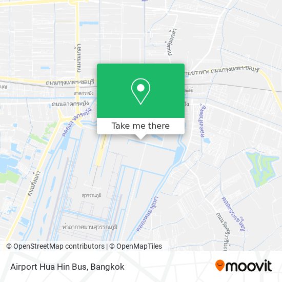 Airport Hua Hin Bus map