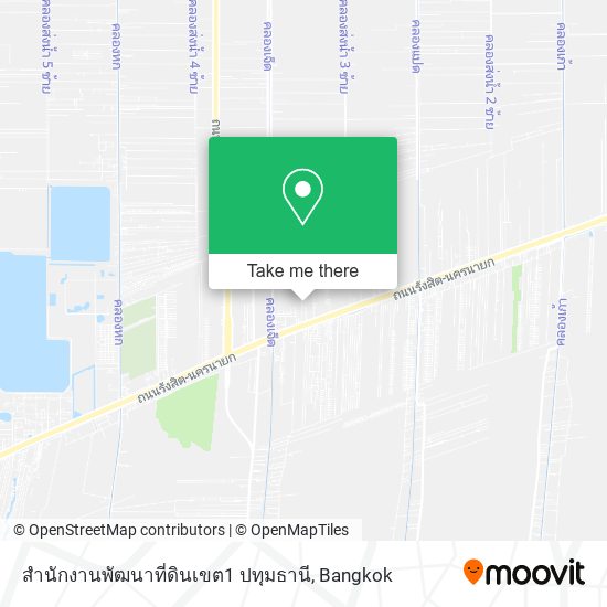 สำนักงานพัฒนาที่ดินเขต1 ปทุมธานี map