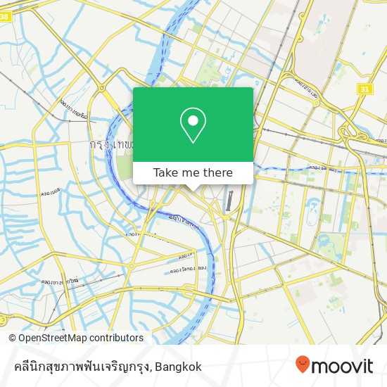 คลีนิกสุขภาพฟันเจริญกรุง map