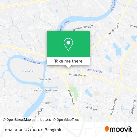 ธอส. สาขาแจ้งวัฒนะ map