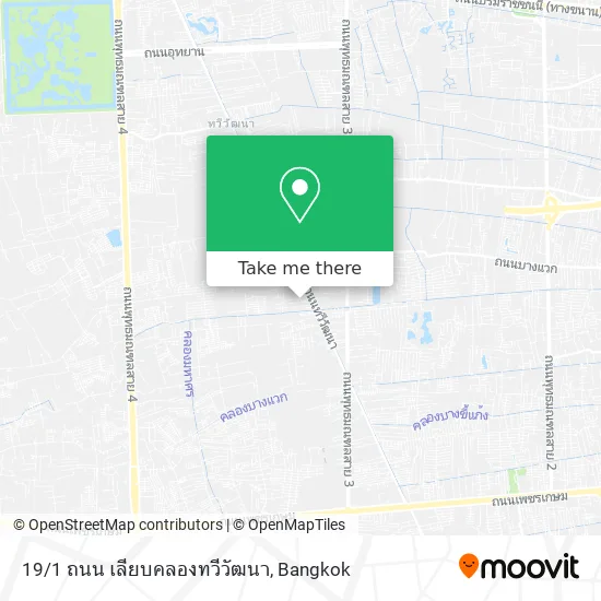 19/1 ถนน เลียบคลองทวีวัฒนา map