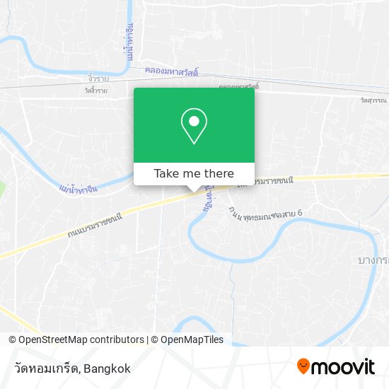 วัดหอมเกร็ด map