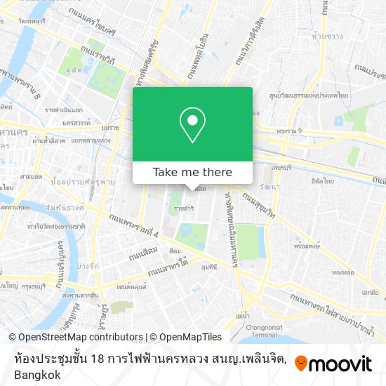 ห้องประชุมชั้น 18 การไฟฟ้านครหลวง สนญ.เพลินจิต map