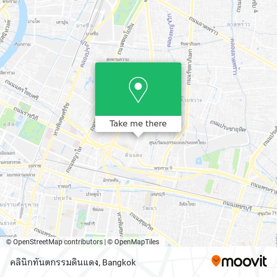 คลินิกทันตกรรมดินแดง map