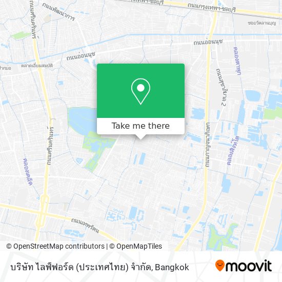 บริษัท ไลฟ์ฟอร์ด (ประเทศไทย) จำกัด map