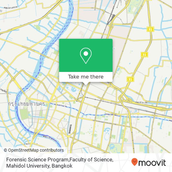 Forensic Science Program,Faculty of Science, Mahidol University map