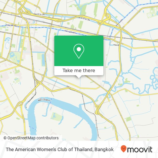 The American Women's Club of Thailand map