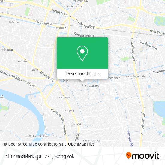 ปากซอยอ่อนนุช17/1 map