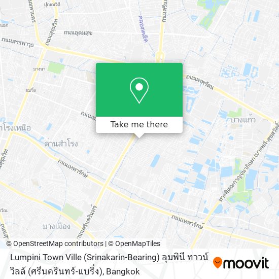 Lumpini Town Ville (Srinakarin-Bearing) ลุมพินี ทาวน์ วิลล์ (ศรีนครินทร์-แบริ่ง) map