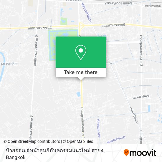 ป้ายรถเมล์หน้าศูนย์ทันตกรรมแนวใหม่ สาย4 map