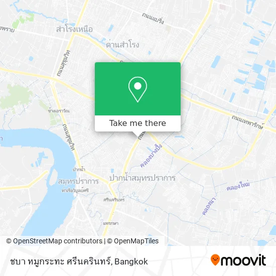 ชบา หมูกระทะ ศรีนครินทร์ map