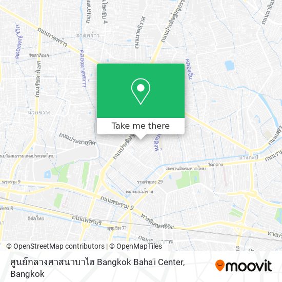 ศูนย์กลางศาสนาบาไฮ Bangkok Baha'i Center map