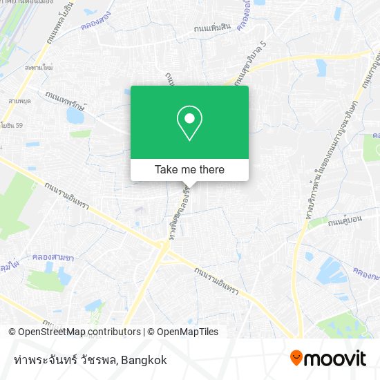 ท่าพระจันทร์ วัชรพล map