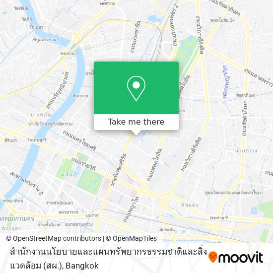 สำนักงานนโยบายและแผนทรัพยากรธรรมชาติและสิ่งแวดล้อม (สผ.) map