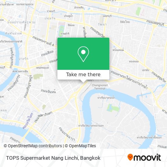 TOPS Supermarket Nang Linchi map