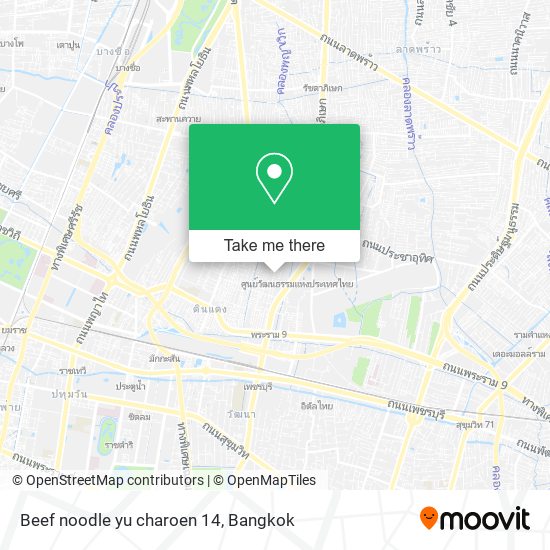 Beef noodle yu charoen 14 map