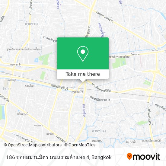186 ซอยสมานมิตร ถนนรามคำแหง 4 map