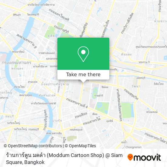 ร้านการ์ตูน มดดำ (Moddum Cartoon Shop) @ Siam Square map